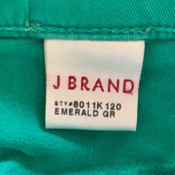 J Brand Emerald Green Jean Size 25 - Picture 6 of 6
